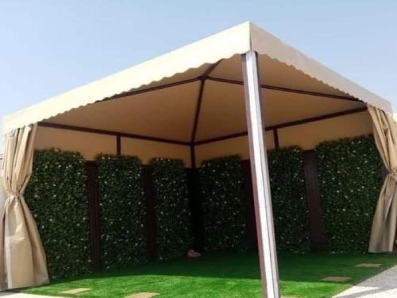 مظلات مساجد |مظلات دائرة في مكة